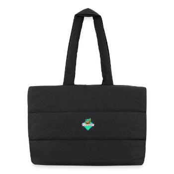 Moorea French Polynesia Island Souvenir - Puffer Shopping Bag - black - Front