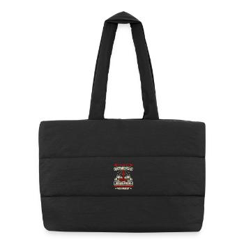 Design de moto chrétien Jésus Freak - Sac shopping matelassé - noir - Devant