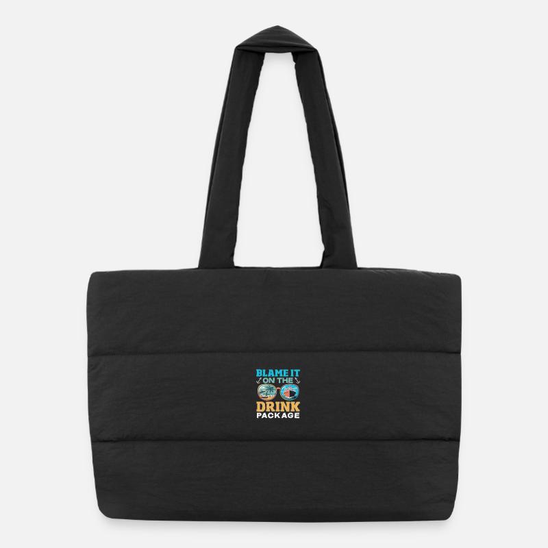 Blame It On The Drink Package Alkohol Puffer-Einkaufstasche
