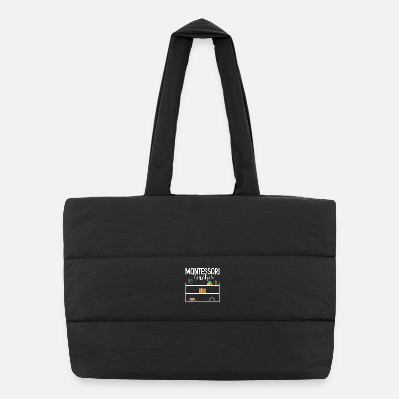  Montessory Worker Method School Worker Montessori Puffer Shopping Bag