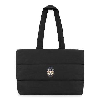 Sourdough Bread Baking Baker Miau Local Sourdough - Puffer Shopping Bag - black - Front