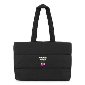 Cherry Disco Glam - Puffer Shopping Bag - black - Front