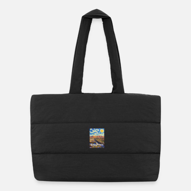 Chula Vista California Starry Night Puffer Shopping Bag