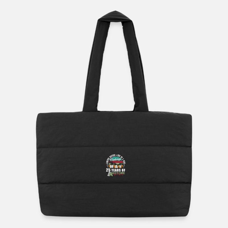 Vintage May 25 Years Jubilation Puffer Shopping Bag
