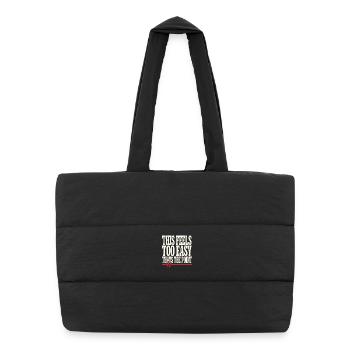 Entraînement en zone 2 : entraînement de la fréquence cardiaque facile - Sac shopping matelassé - noir - Devant