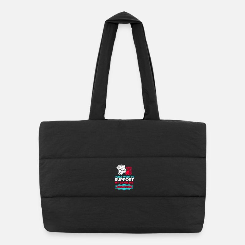 Jeux de poker de casino Sac shopping matelassé