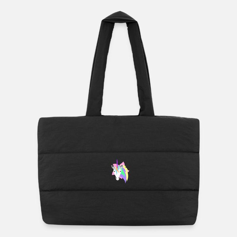 Introvertiertes Einhorn – Leave Me Alone Puffer-Einkaufstasche