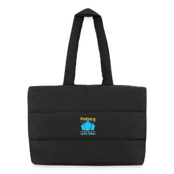 Cadeaux pour les potiers Poterie Sale habitude - Sac shopping matelassé - noir - Devant