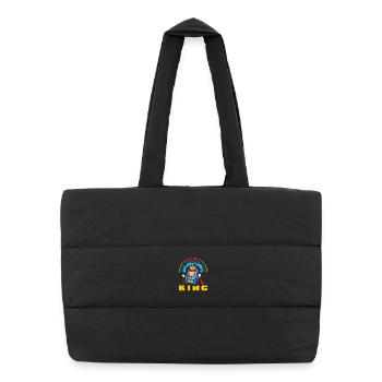 Slots King Casino Gambling Jackpot - Puffer Shopping Bag - black - Front