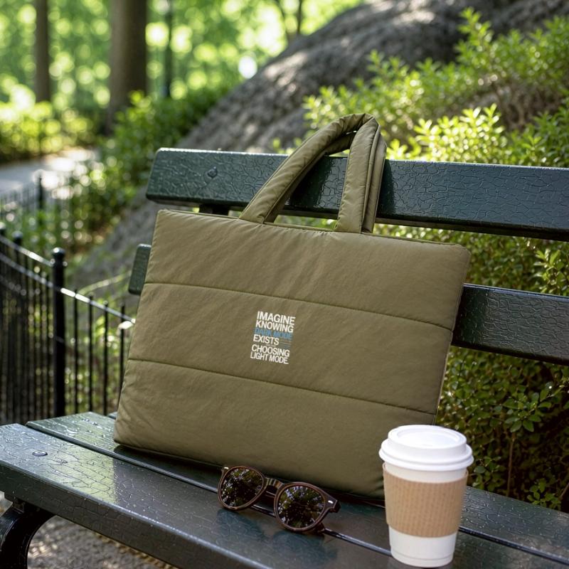 Le mode sombre existe Programmeur IT Nerd Coder Office Sac shopping matelassé