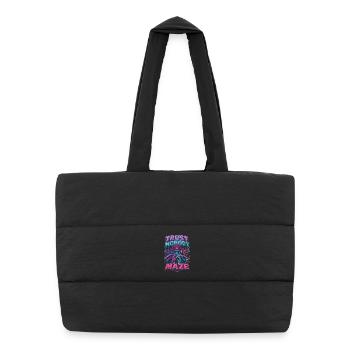 Laser Tag - Sac shopping matelassé - noir - Devant