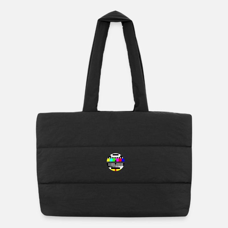mire tv - Sac shopping matelassé - noir