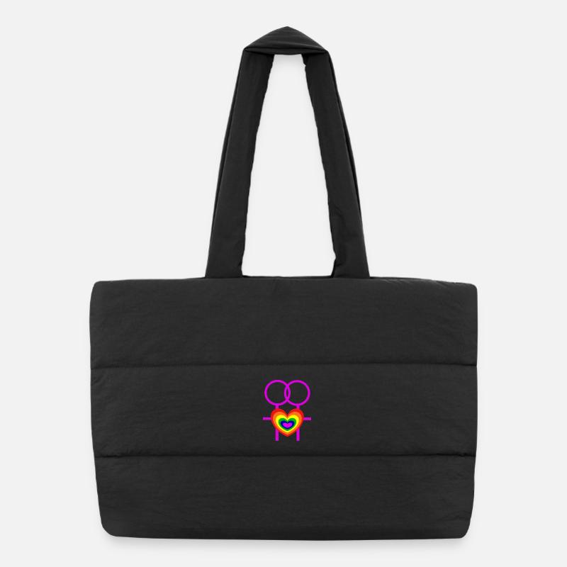 lesbisch Frauen weibliche Symbole CSD Puffer-Einkaufstasche