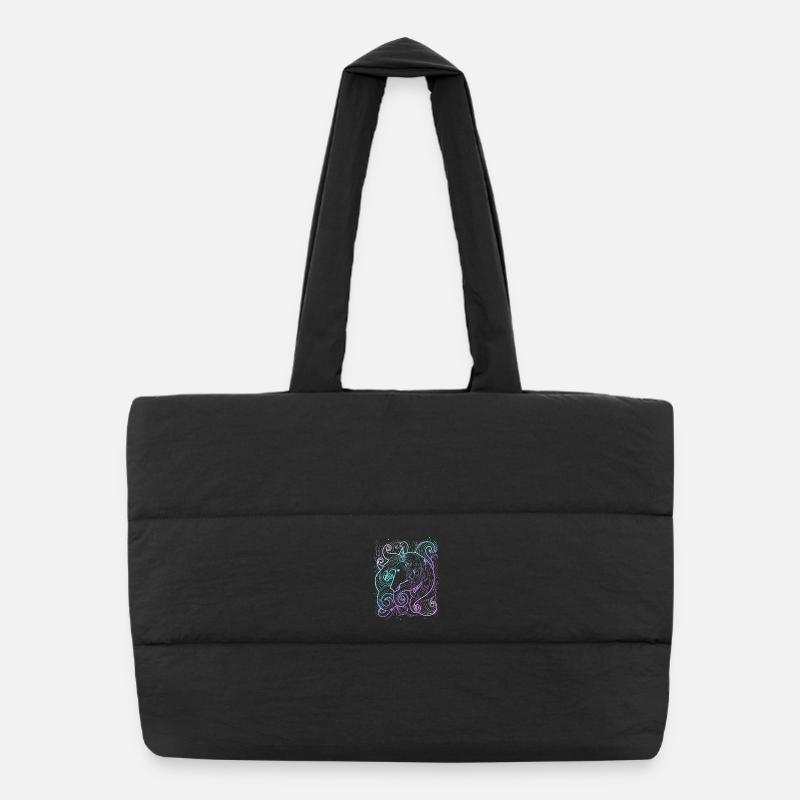 horse Puffer Shopping Bag
