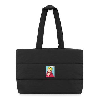 Reine sans roi Pop Art - Sac shopping matelassé - noir - Devant