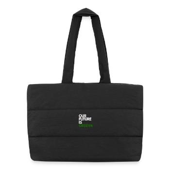 NOTRE AVENIR EST VERT - Sac shopping matelassé - noir - Devant