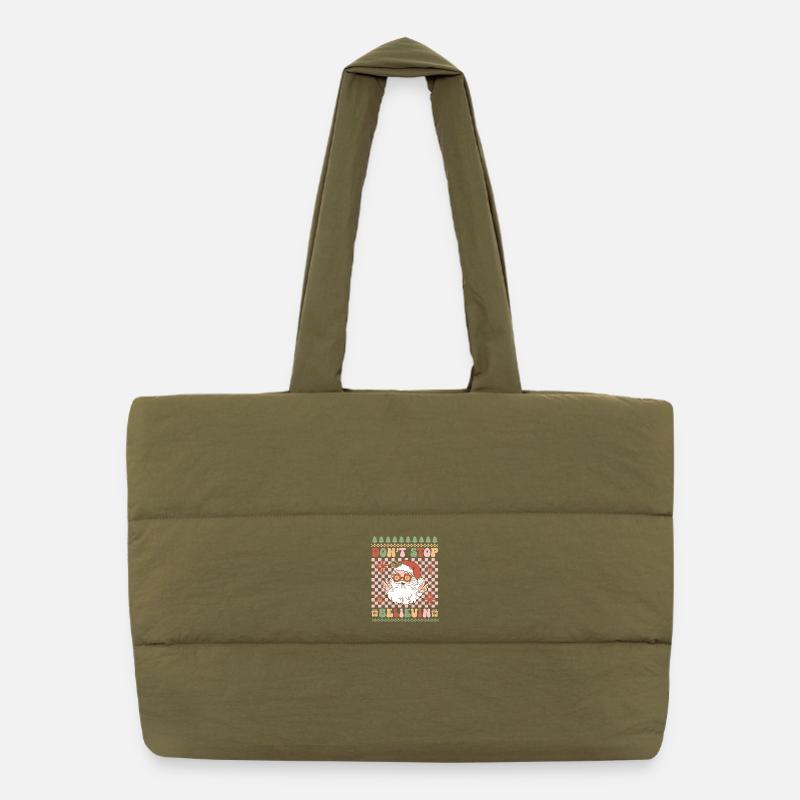 Pull de Noël moche Sac shopping matelassé