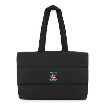 No time, I have to go to my girls aquarists - Puffer Shopping Bag - black - Front