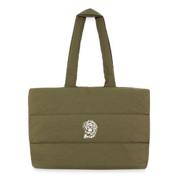 Briard Ball Balljunkie Dogs Wilsigns - Puffer Shopping Bag - safari green - Front