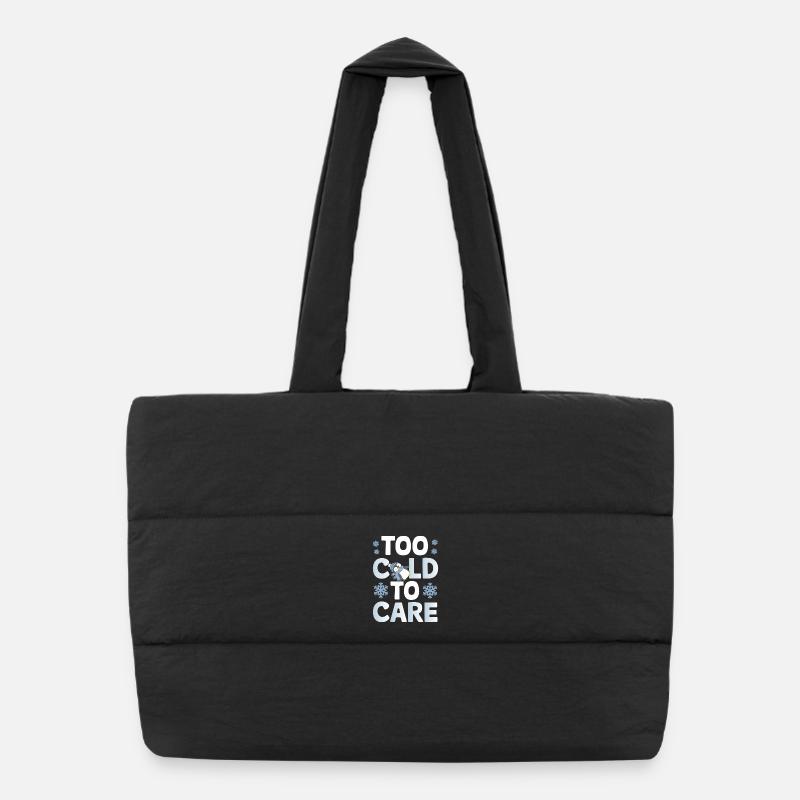 Trop froid pour s’occuper du pingouin Sac shopping matelassé