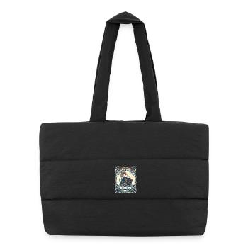 Pêche à Poissons Magnétique Rivière Chasseur de Trésors - Sac shopping matelassé - noir - Devant