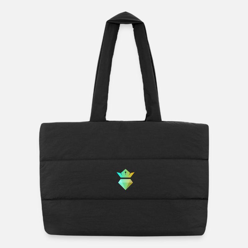 Couronne dégradée sur diamant Sac shopping matelassé