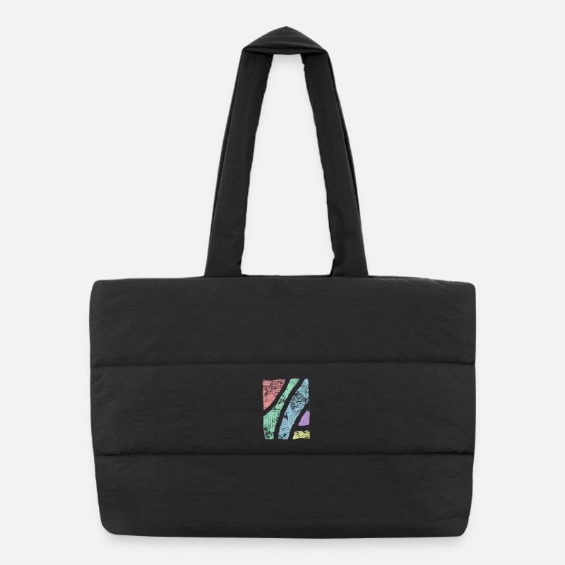 Pattern pastel colors - pattern abstract ornament Puffer Shopping Bag