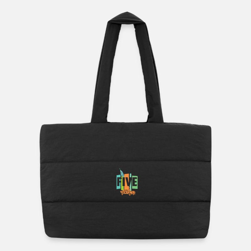 Five years old Puffer Shopping Bag
