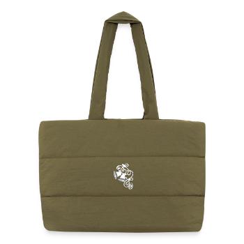 beste Hochzeitsgeschenke, Glocken mit ranken - Puffer-Einkaufstasche - safari Green - Vorne