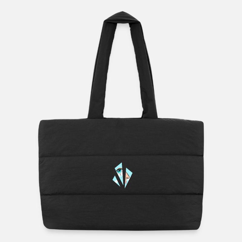 memoires - Sac shopping matelassé - noir