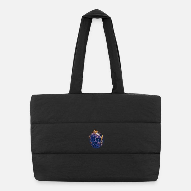 Crâne de feu Sac shopping matelassé