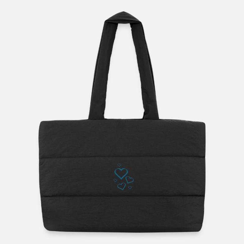 Muttertags Geschenk Mutter Muttertag Geschenkidee  - Puffer-Einkaufstasche - Schwarz