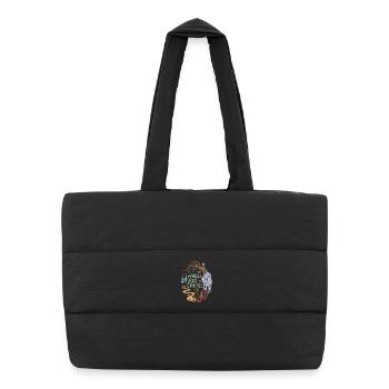 Hansel and Gretel Witch House Vintage - Puffer Shopping Bag - black - Front