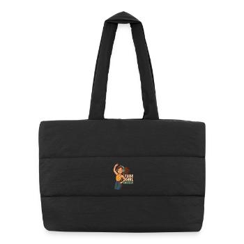 Tube Girl Energie - Puffer-Einkaufstasche - Schwarz - Vorne