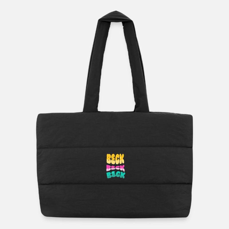 Beck - Sac shopping matelassé - noir