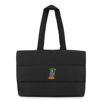 Death | Rainbow Grim Reaper - Puffer Shopping Bag - black - Front
