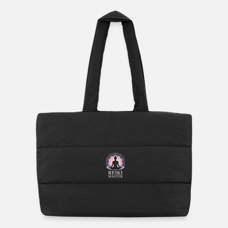 Reiki Master Chakra Energy Holistic Puffer Shopping Bag