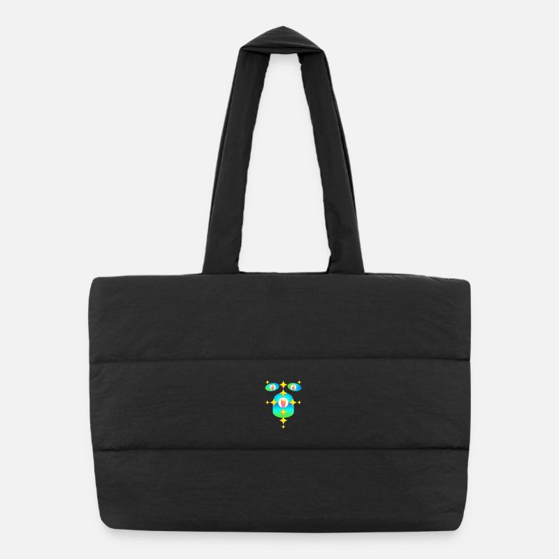 A Thousand Stars - Puffer Shopping Bag - black