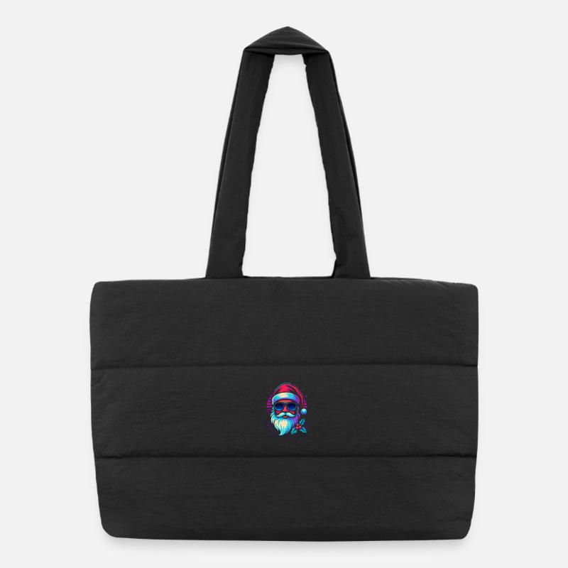 Jeux rétro drôles du Père Noël Sac shopping matelassé