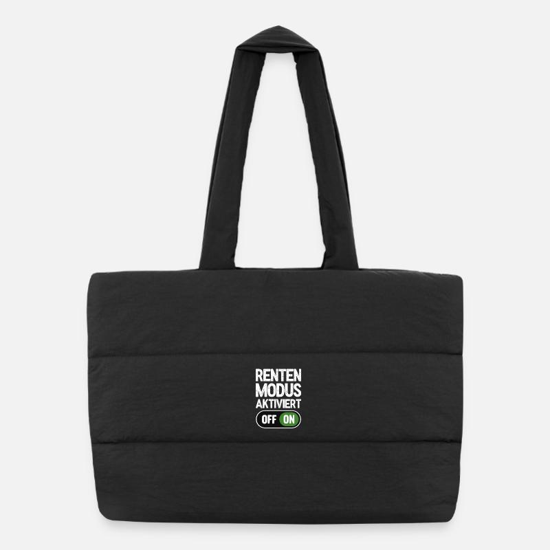 Mode retraite activé Sac shopping matelassé