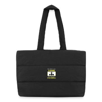 A joke that is not funny - Puffer Shopping Bag - black - Front