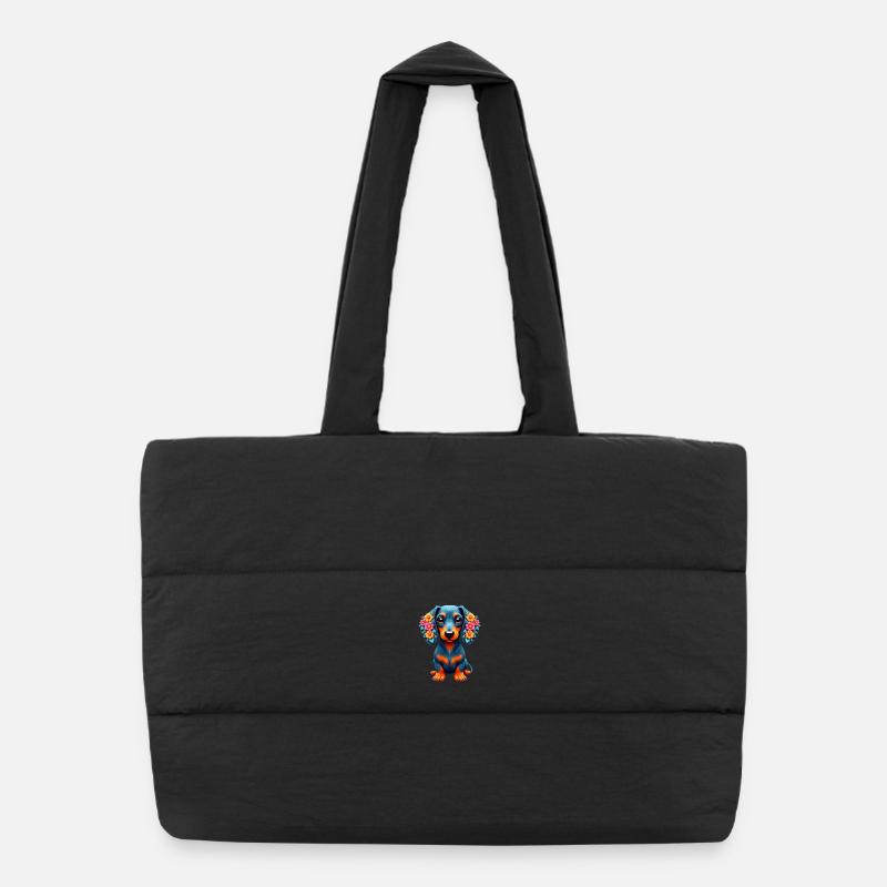 Dackel teckel teckel tekel Sac shopping matelassé
