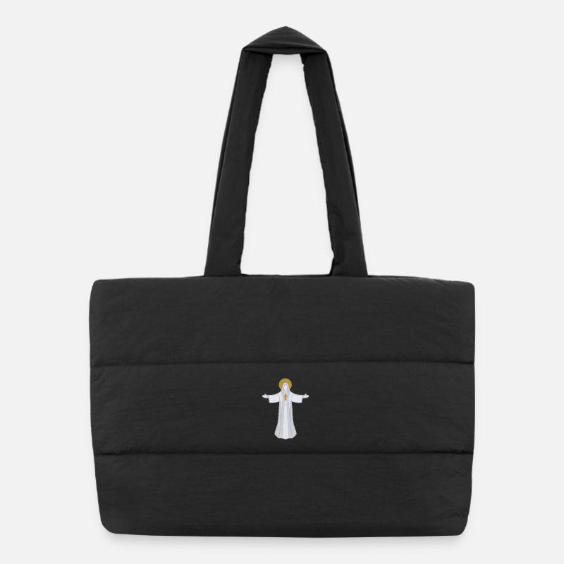Saint Auréole Jésus à bras ouverts Sac shopping matelassé