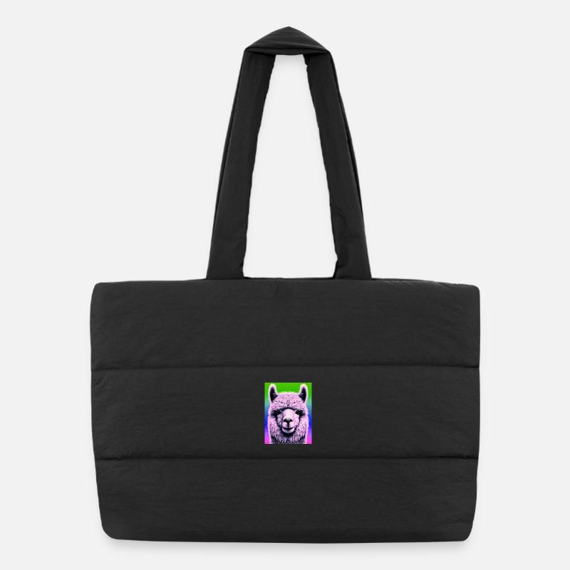 Alpaca Puffer Shopping Bag