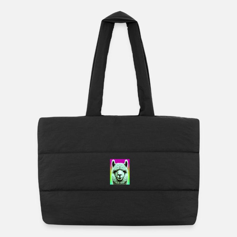 Alpaca Puffer Shopping Bag