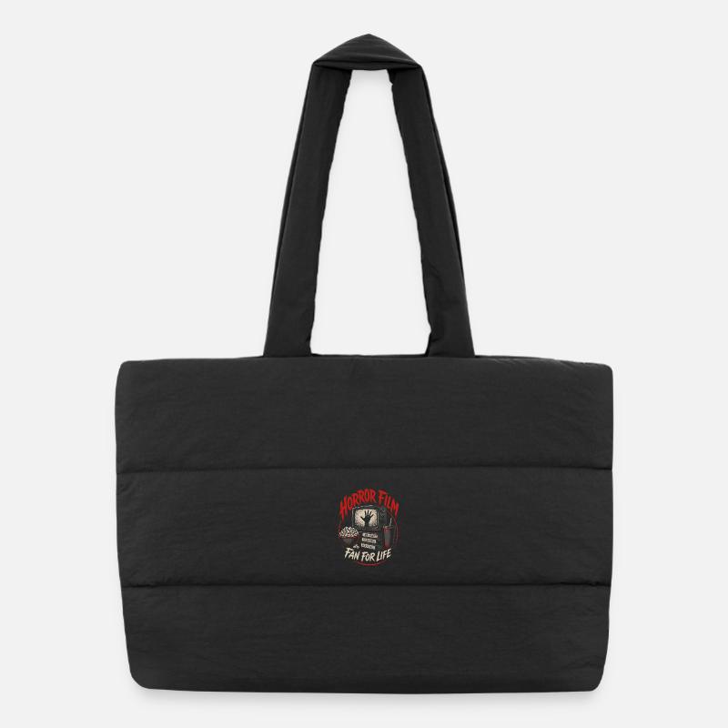 Fan de films d’horreur à vie Vintage Sac shopping matelassé
