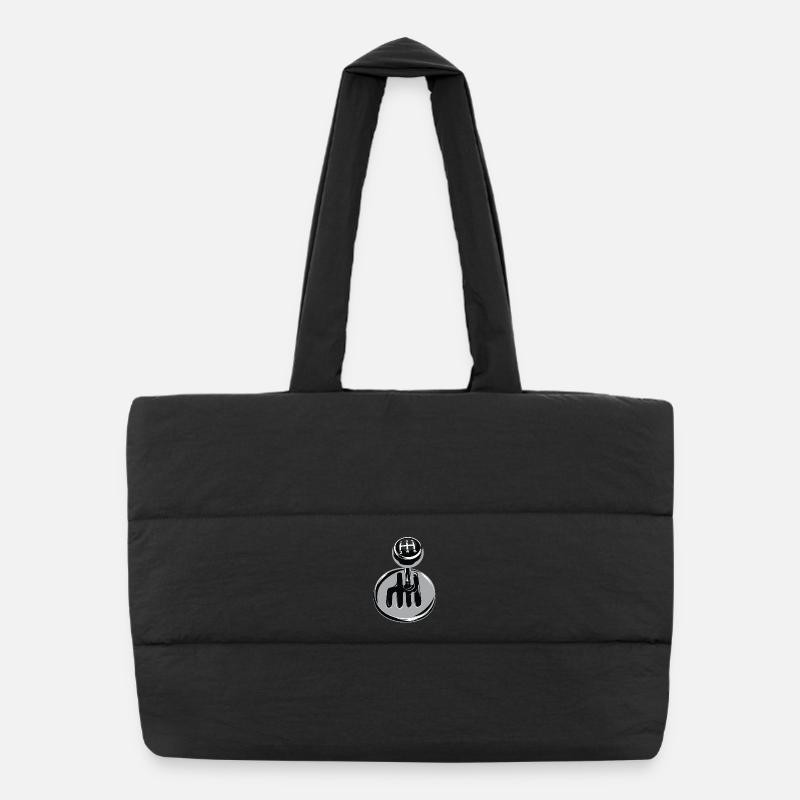 Gear shift - sport automobile Sac shopping matelassé