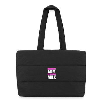 Not Your Mum Not Your Milk - Puffer Shopping Bag - black - Front