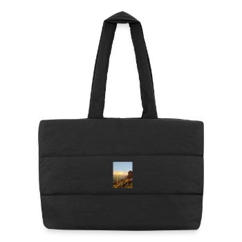 Sunset - Puffer Shopping Bag - black - Front