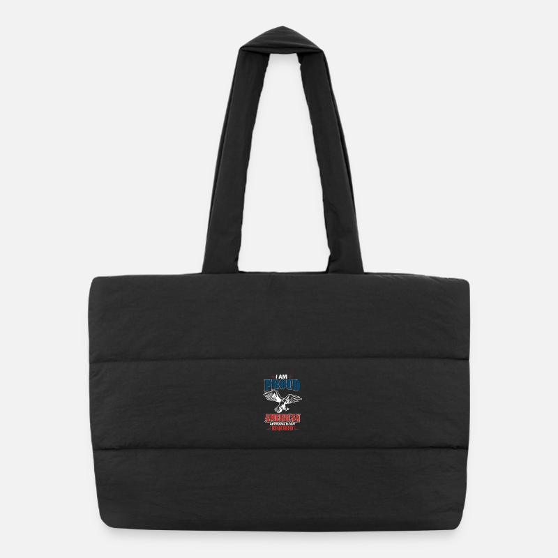 Stolzes amerikanisches Design mit Adler Puffer-Einkaufstasche